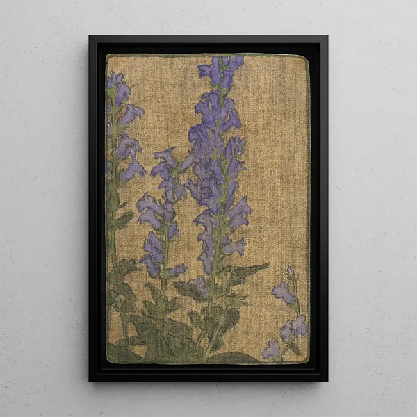 Delphinium - Hannah Borger Overbeck — inramlat konstverk på väggen