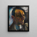 Portrait av konsthandlaren Alfred Flechtheim - Hanns Bolz — inramlat konstverk på väggen