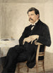 Portrait d'Albert Schweitzer - Hans Adolf Bühler — vy av konstverket