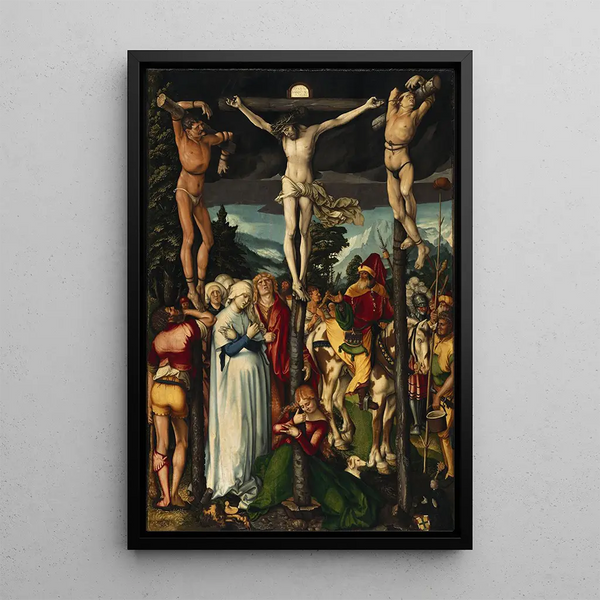 La Crucifixion du Christ - Hans Baldung — inramlat konstverk på väggen