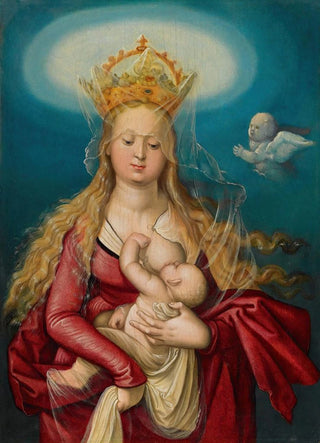 Hans Baldung - The Virgin As Queen Of Heaven Suckling The Infant Christ.webp