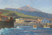 Vue depuis la mer sur Pozo de Martianez Puerto Orotava Tenerife - Hans Bohrdt — vy av konstverket