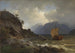 från västkusten av Norge - Hans Gude — vy av konstverket
