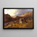 Vallée de Lledr i Wales - Hans Gude — inramlat konstverk på väggen