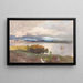 Vue du fjord de Molde - Hans Gude — inramlat konstverk på väggen