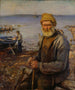 Le vieux pêcheur - Hans Heyerdahl — vy av konstverket