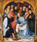 Kristus som tvättar aposteln Petrus fötter - Hans Holbein den äldre — vy av konstverket