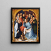 Kristus som tvättar aposteln Petrus fötter - Hans Holbein den äldre — inramlat konstverk på väggen