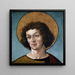 Tête d'un saint masculin - Hans Holbein l'Ancien — inramlat konstverk på väggen
