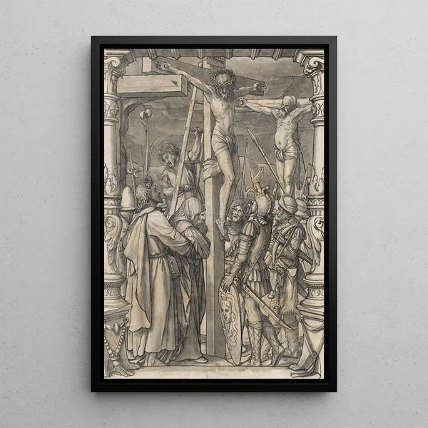 Le Christ en croix - Hans Holbein le Jeune — inramlat konstverk på väggen