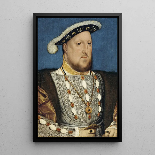 Henri VIII - Hans Holbein den yngre — inramlat konstverk på väggen