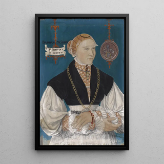 Hans Hug Kluber - Portrait of Barbara Meyer zum Pfeil Wife of Hans Rispach.webp