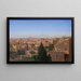 Vue de Rome depuis la demeure de l'artiste - Hans Jürgen Hammer — inramlat konstverk på väggen