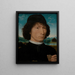 Bernardo Bembo statsman och Venesis ambassadör - Hans Memling — inramlat konstverk på väggen
