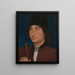 porträtt av en man med en pil - Hans Memling — inramlat konstverk på väggen