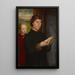 Portrait av en man som läser - Hans Memling — inramlat konstverk på väggen