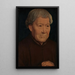 porträtt av en gammal man - Hans Memling — inramlat konstverk på väggen
