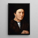 Portrait av en okänd man - Hans Memling — inramlat konstverk på väggen