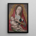 Vierge à l'Enfant - Hans Memling — inramlat konstverk på väggen