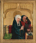 La présentation du Christ dans la partie temple du panneau de l'aile - Hans Pleydenwurff — vy av konstverket