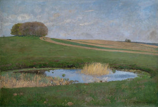 Hans Richard von Volkmann - Sommerlandschaft mit einem Tmpel.webp