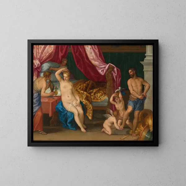 Venus och Mars - Hans Rottenhammer — inramlat konstverk på väggen