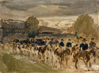 Hans Sandreuter - The Artillery of Neuchtel on the March from Thun to Fribourg.webp