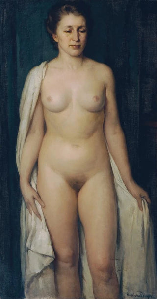 Hans Schachinger - Stehender weiblicher Akt.webp