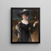 Portrait d'une dame - Hans Temple — inramlat konstverk på väggen