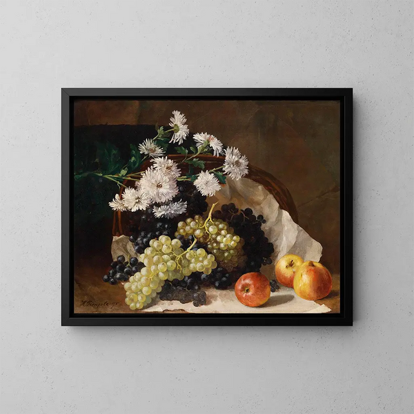 höstlig still lifes - Hans Temple — inramlat konstverk på väggen