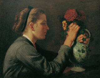 Hans Thoma - Agathe Thoma die Schwester des Knstlers.webp