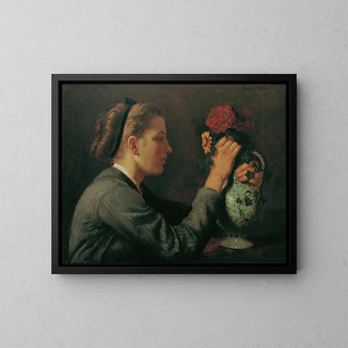 Hans Thoma - Agathe Thoma die Schwester des Knstlers.webp