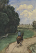 Cavalier sur un chemin en lisière de forêt - Hans Thoma — vy av konstverket
