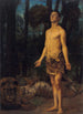 Daniel i lejonkulan - Hans Thoma — vy av konstverket