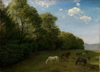 Hans Thoma - Landschaft mit weidenden Pferden.webp