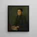 Portrait av konstnären Sœur Agathe - Hans Thoma — inramlat konstverk på väggen