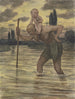 Saint Christophe - Hans Thoma — vy av konstverket