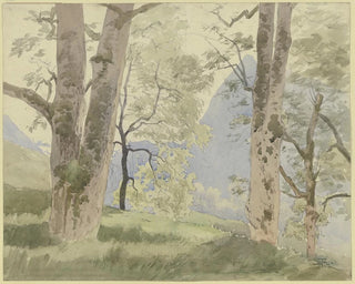 Hans Thoma - Schwarzwaldlandschaft Blick vom Waldesrande auf die Berge.webp