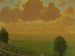 Solstråle över Sckingen, Schwarzwald, signerad med konstnärens initialer och daterad 1910 - Hans Thoma — vy av konstverket