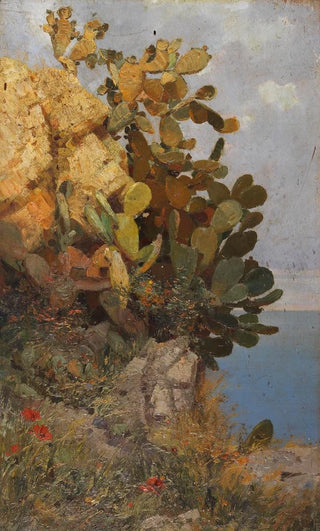 Hans Unger - Kakteen an der Kste von Taormina Sizilien.webp