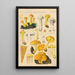 Pholiota flammans Pholiota caperata - Hans Baldung — inramlat konstverk på väggen