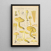 Tricholoma sulfurinum - Hans Baldung — inramlat konstverk på väggen