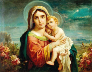 Vierge à l'Enfant - Hans Zatzka — vy av konstverket