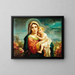 Vierge à l'Enfant avec des putti - Hans Zatzka — inramlat konstverk på väggen
