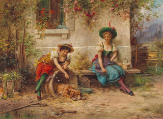 naturens andar - Hans Zatzka — vy av konstverket