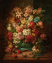 stilleben med blommor och fjärilar - Hans Zatzka — vy av konstverket