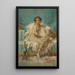 L'Odalisque - Hans Zatzka — inramlat konstverk på väggen