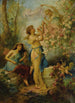 Vénus med putti och tjänare - Hans Zatzka — vy av konstverket