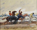 Jockeys lors d'une course sur la plage - Hans von Faber du Faur — vy av konstverket