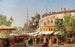 Rue du marché à Constantinople avec Sainte-Sophie - Harald Jerichau — vy av konstverket